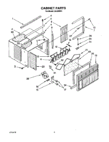 04 - Cabinet parts for Whirlpool Air Conditioner CA10WR41 from AppliancePartsPros.com