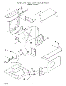 02 - Air Flow And Control parts for Whirlpool Air Conditioner CA21WC00 from AppliancePartsPros.com