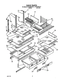 04 - Shelf, Lit / Optional parts for Kitchenaid Refrigerator KTRI18KXAL01 from AppliancePartsPros.com