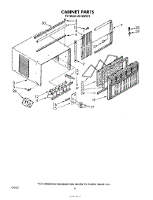 04 - Cabinet parts for Whirlpool Air Conditioner AC1202XS1 from AppliancePartsPros.com