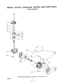 06 - Brake, Clutch, Gearcase, Motor And Pump parts for Whirlpool Washer LA5330XSW0 from AppliancePartsPros.com