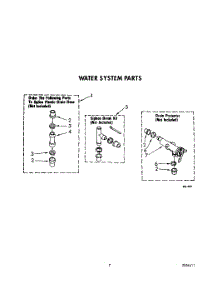 06 - Water System parts for Whirlpool Washer 3LA5801XXN0 from AppliancePartsPros.com