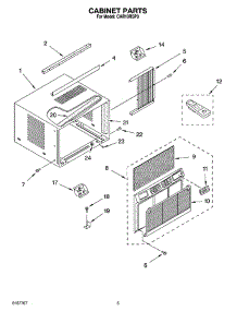 03 - Cabinet Parts parts for Whirlpool Air Conditioner CAR10RSP0 from AppliancePartsPros.com