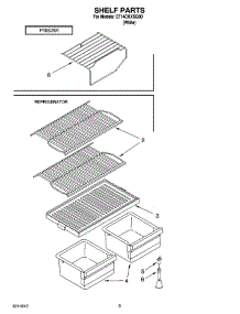 05 - Shelf Parts, Optional Parts parts for Whirlpool Refrigerator ST14CKXSQ00 from AppliancePartsPros.com