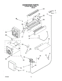 11 - Ice Maker parts for Whirlpool Refrigerator 4KSRS27CHT02 from AppliancePartsPros.com