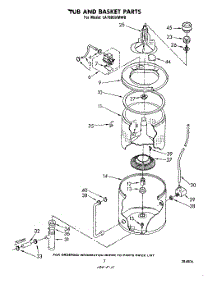 06 - Tub And Basket parts for Whirlpool Washer LA7800XMW0 from AppliancePartsPros.com
