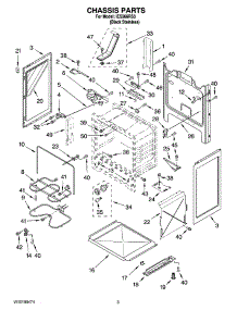 03 - Chassis Parts parts for Whirlpool Range IES366RS3 from AppliancePartsPros.com