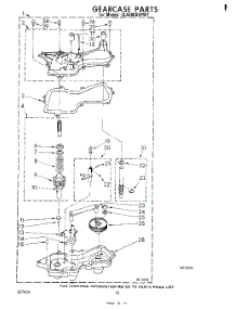 08 - Gearcase parts for Whirlpool Washer 3LA5800XPW1 from AppliancePartsPros.com