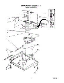 06 - Machine Base parts for Whirlpool Washer 6LA5400XWW1 from AppliancePartsPros.com
