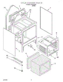 04 - Oven Chassis parts for Whirlpool Range WDE32202 from AppliancePartsPros.com