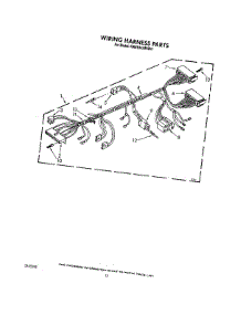 09 - Wiring Harness parts for Kitchenaid Washer KAWE842WAL1 from AppliancePartsPros.com