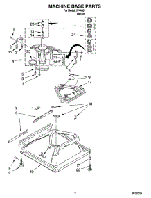 05 - Machine Base Parts parts for Whirlpool Washer IP44001 from AppliancePartsPros.com