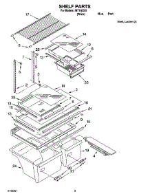 05 - Shelf Parts, Optional Parts parts for Whirlpool Refrigerator IMT186305 from AppliancePartsPros.com