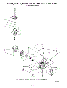 05 - Brake, Clutch, Gearcase, Motor & Pump parts for Kitchenaid Washer KAWE560WWH0 from AppliancePartsPros.com