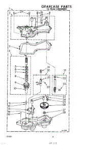 06 - Gearcase parts for Whirlpool Washer LHB3000W1 from AppliancePartsPros.com