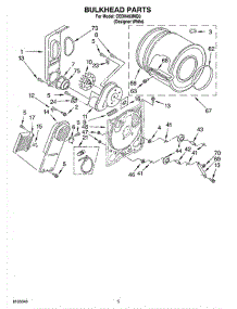 03 - Bulkhead Parts parts for Whirlpool Dryer CEDX463MQ0 from AppliancePartsPros.com