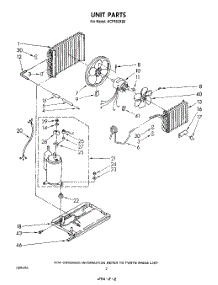 02 - Unit parts for Whirlpool Air Conditioner ACP552XS0 from AppliancePartsPros.com