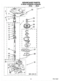 08 - Gearcase Parts, Optional Parts (Not Included) parts for Whirlpool Washer CAWS954SQ0 from AppliancePartsPros.com