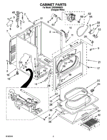 02 - Cabinet Parts parts for Whirlpool Dryer SGDS800MQ1 from AppliancePartsPros.com