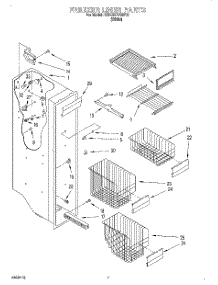 05 - Freezer Liner parts for Whirlpool Refrigerator 3XKGN7050F01 from AppliancePartsPros.com