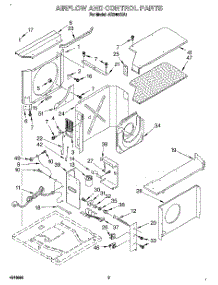 02 - Airflow And Control parts for Whirlpool Air Conditioner AR2400XA1 from AppliancePartsPros.com