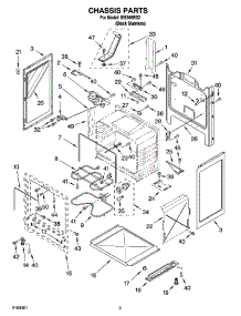 03 - Chassis Parts parts for Whirlpool Range IES366RS2 from AppliancePartsPros.com