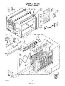 04 - Cabinet parts for Whirlpool Air Conditioner CAW19D2A1 from AppliancePartsPros.com
