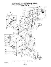 03 - Controls And Rear Panel parts for Whirlpool Washer LA5460XSW1 from AppliancePartsPros.com