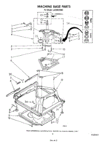 08 - Machine Base parts for Whirlpool Washer LA6380XSW0 from AppliancePartsPros.com