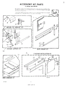 05 - Accessory Kit parts for Whirlpool Air Conditioner AHFH0820 from AppliancePartsPros.com