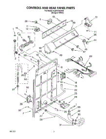 02 - Controls And Rear Panel parts for Whirlpool Washer 4LBR7255AQ0 from AppliancePartsPros.com