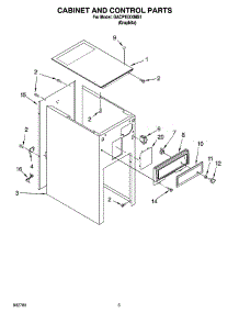 05 - Cabinet And Control Parts parts for Whirlpool Compactor GACP15XXMG1 from AppliancePartsPros.com