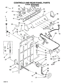 02 - Controls And Rear Panel Parts parts for Whirlpool Washer 7MSAWS800MQ0 from AppliancePartsPros.com