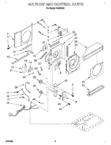 03 - Air Flow And Control parts for Whirlpool Air Conditioner CA5WM42 from AppliancePartsPros.com