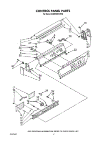 03 - Control Panel parts for Kitchenaid Washer KAWE900TWH0 from AppliancePartsPros.com