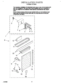 06 - Installation parts for Whirlpool Air Conditioner RE123A2 from AppliancePartsPros.com