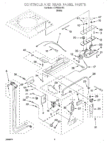 02 - Controls And Rear Panel parts for Whirlpool Washer CCW5264W2 from AppliancePartsPros.com