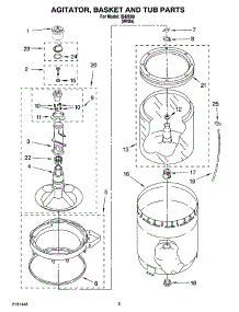 03 - Agitator, Basket And Tub Parts parts for Whirlpool Washer IS42000 from AppliancePartsPros.com