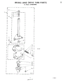09 - Brake And Drive Tube parts for Whirlpool Washer LA7450XMW0 from AppliancePartsPros.com