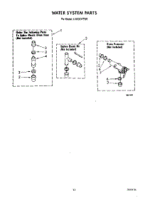 11 - Water System parts for Whirlpool Washer LA9320XTW0 from AppliancePartsPros.com