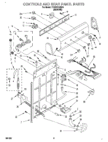 02 - Controls And Rear Panel parts for Whirlpool Washer 7TAWS700BN0 from AppliancePartsPros.com