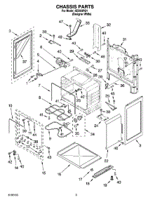 03 - Chassis Parts parts for Whirlpool Range IES355RQ1 from AppliancePartsPros.com