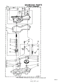 07 - Gearcase parts for Whirlpool Washer LA3800XKW1 from AppliancePartsPros.com