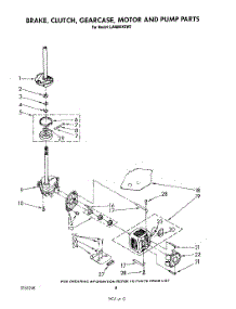 06 - Brake, Clutch, Gearcase, Motor And Pump parts for Whirlpool Washer LA8800XSW2 from AppliancePartsPros.com