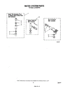 11 - Water System parts for Whirlpool Washer LA5530XPW2 from AppliancePartsPros.com