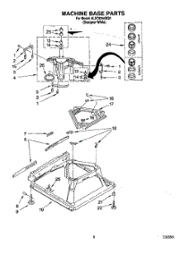 06 - Machine Base parts for Whirlpool Washer 6LSC9255BQ0 from AppliancePartsPros.com
