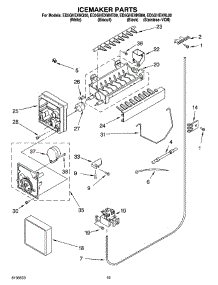 12 - Icemaker Parts, Parts Not Illustrated parts for Whirlpool Refrigerator ED5GHEXMNT00 from AppliancePartsPros.com