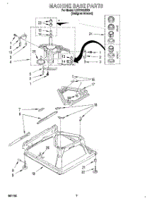 05 - Machine Base parts for Whirlpool Washer LSR7233BZ0 from AppliancePartsPros.com