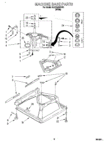 06 - Machine Base parts for Whirlpool Washer 6LSP8255BW1 from AppliancePartsPros.com