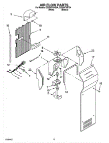 10 - Air Flow Parts parts for Whirlpool Refrigerator CS25AFXKT04 from AppliancePartsPros.com